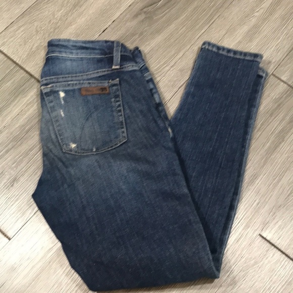 Joe’s Jeans “Keagan” Medium Wash Distressed Skinny Ankle Jeans size 26 - Picture 1 of 11